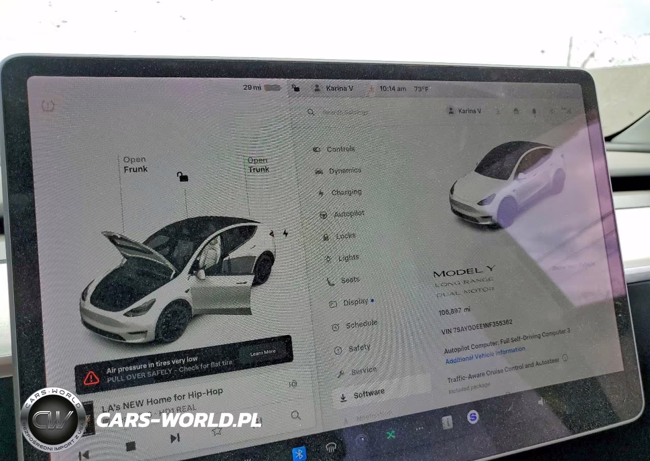 2022 Tesla Model Y VIN:7SAYGDEE1NF355362 - 9