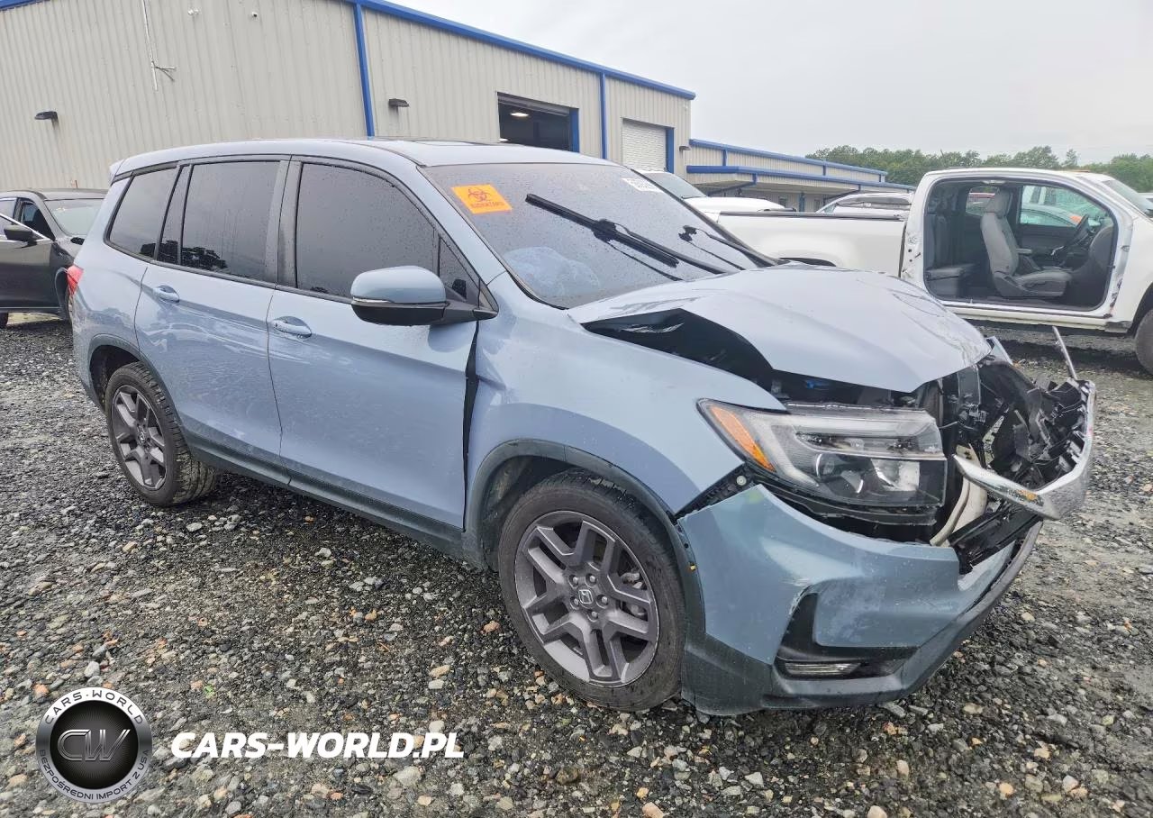 2022 Honda Passport Exl VIN:5FNYF7H55NB000028 - 4