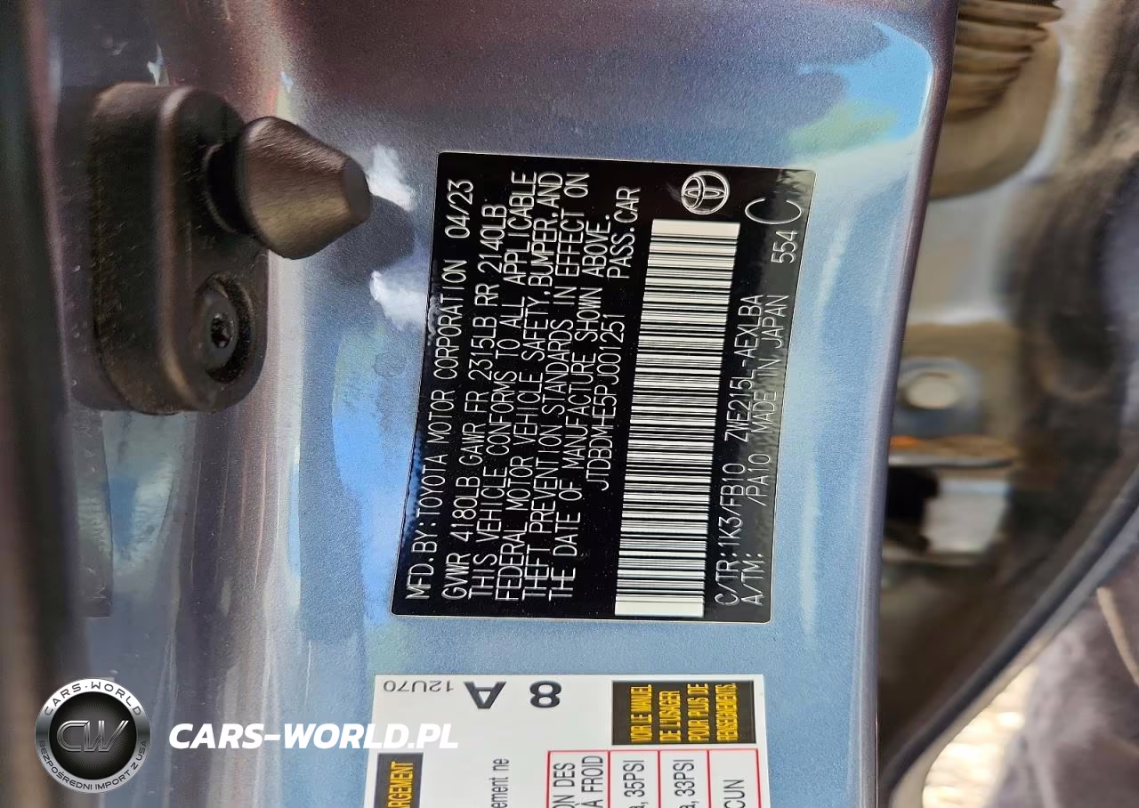 2023 Toyota Corolla Hybrid Le VIN:JTDBDMHE5PJ001251 - 13