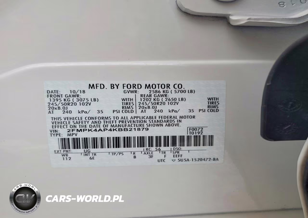 2019 Ford Edge St VIN:2FMPK4AP4KBB21879 - 13