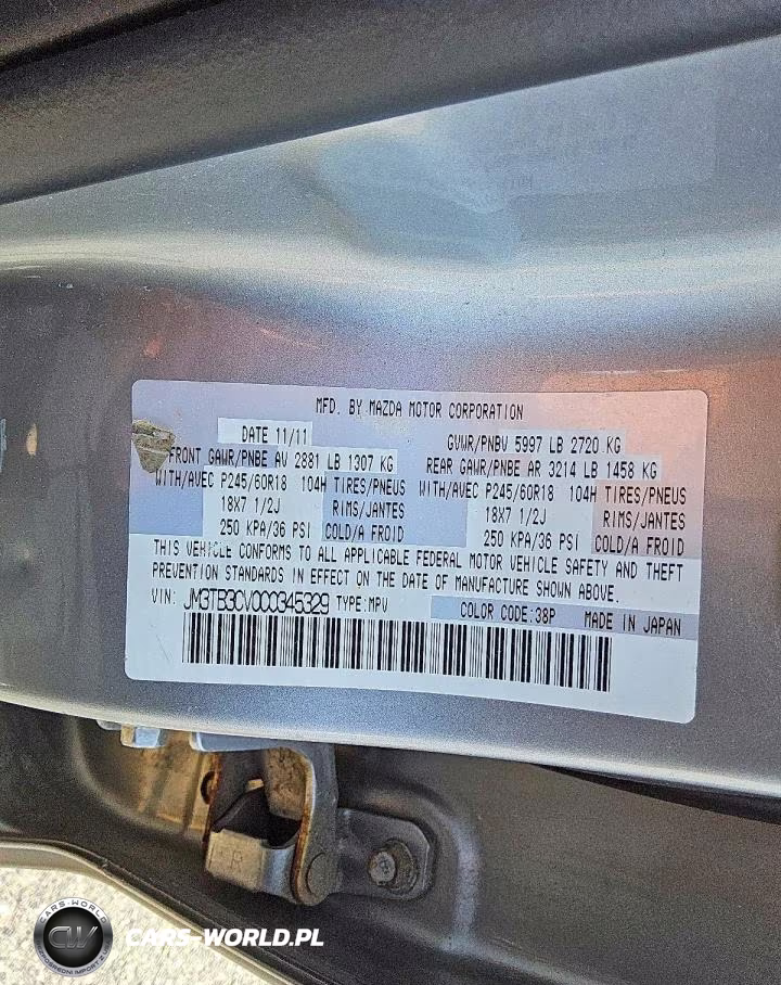 2012 Mazda Cx-9 VIN:JM3TB3CV0C0345329 - 14