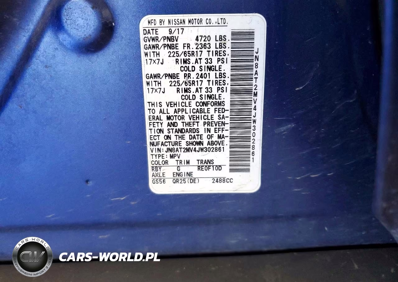 2018 Nissan Rogue Sv VIN:JN8AT2MV4JW302861 - 13