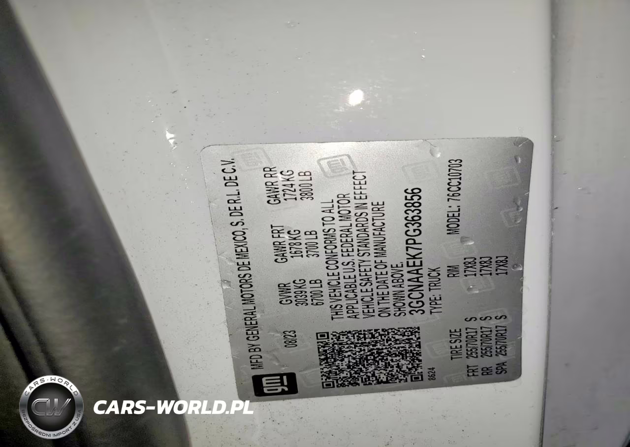 2023 Chevrolet Silverado C1500 VIN:3GCNAAEK7PG363856 - 12