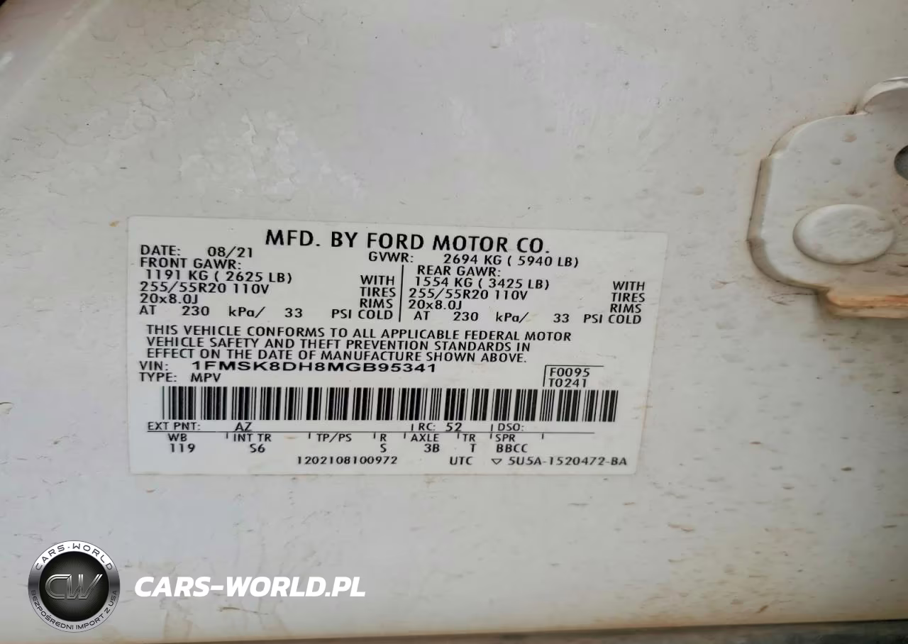 2021 Ford Explorer Xlt VIN:1FMSK8DH8MGB95341 - 14