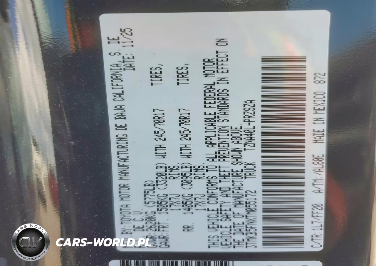 2026 Toyota Tacoma Sr5 VIN:3TMKB5FNXTM055172 - 12