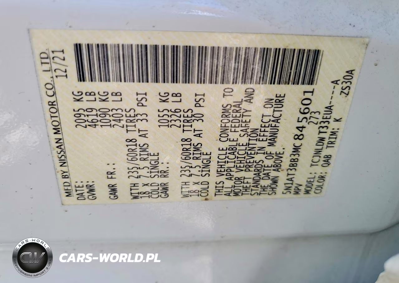 2021 Nissan Rogue Sv VIN:5N1AT3BB3MC845601 - 13