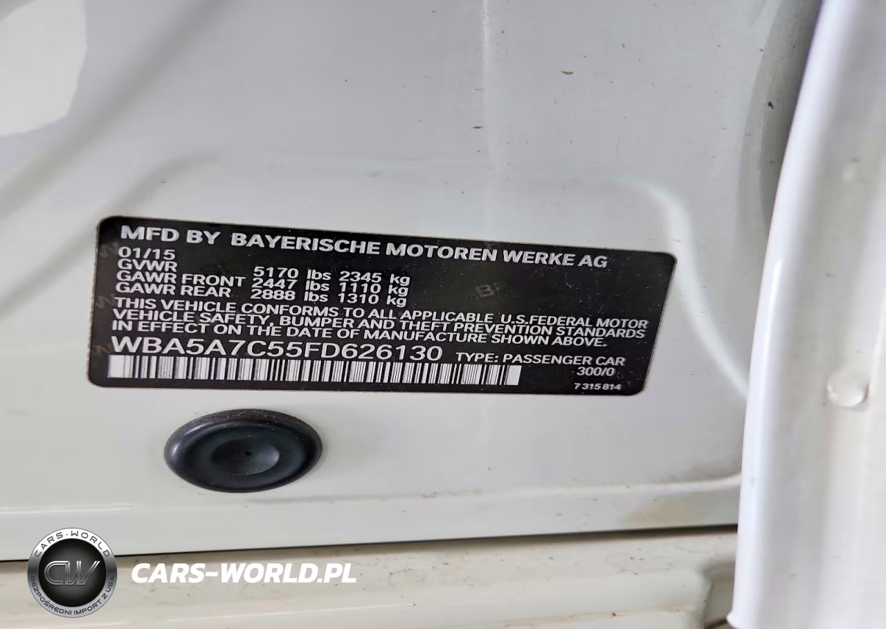 2015 BMW 528 Xi VIN:WBA5A7C55FD626130 - 12