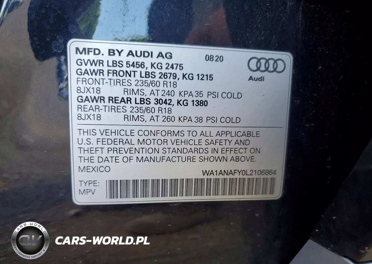 2020 Audi Q5 Premium VIN:WA1ANAFY0L2106864 - 13