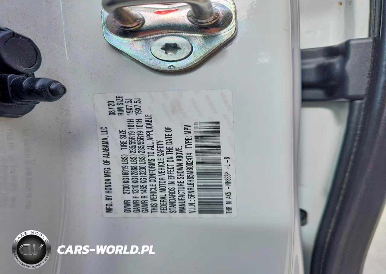 2021 Honda Odyssey Touring VIN:5FNRL6H85MB002474 - 13