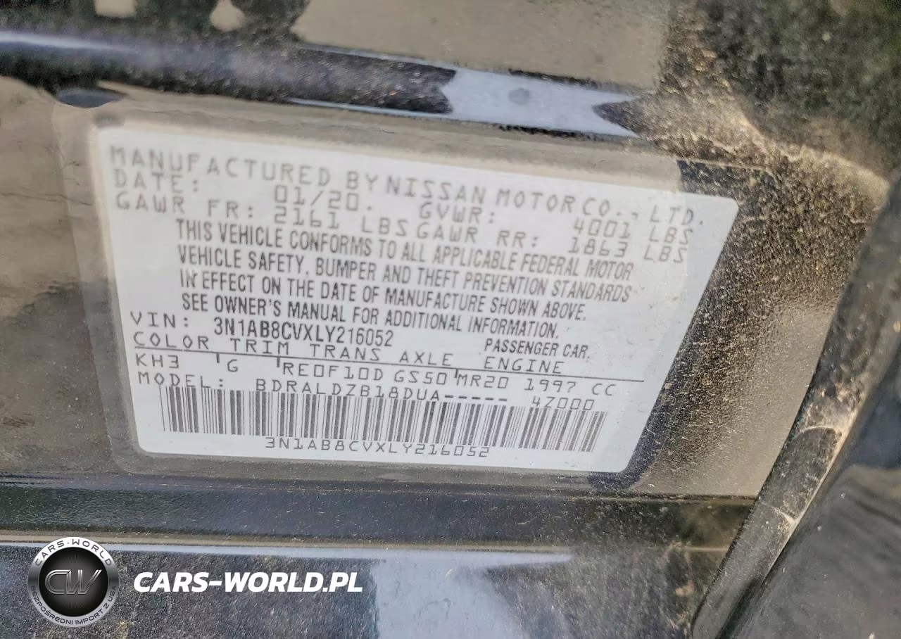 2020 Nissan Sentra Sv VIN:3N1AB8CVXLY216052 - 12