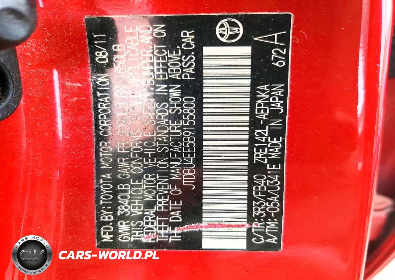 2011 Toyota Corolla Le VIN:JTDBU4EE5B9155800 - 12