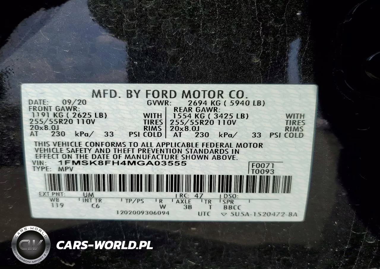 2021 Ford Explorer Limited VIN:1FMSK8FH4MGA03555 - 13