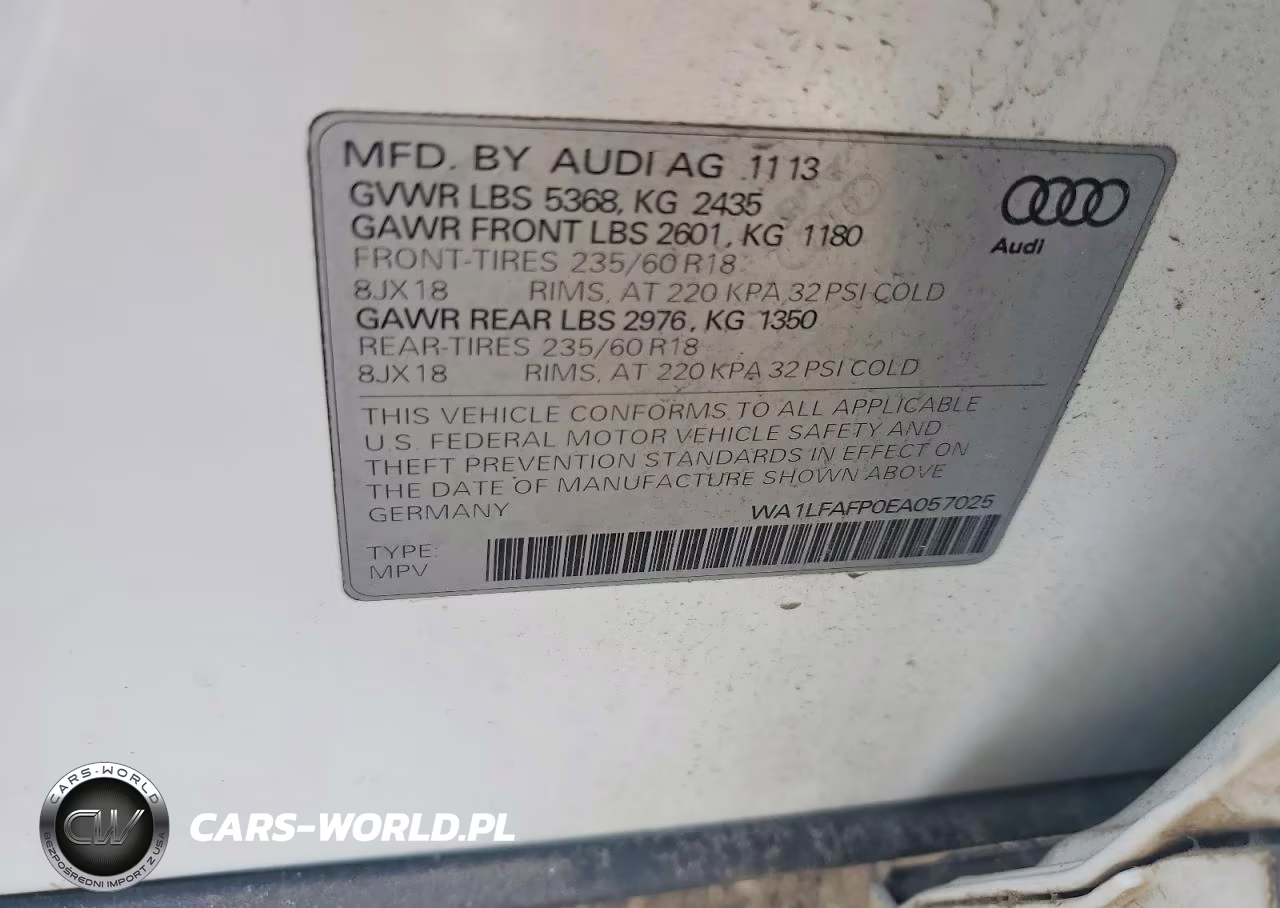 2014 Audi Q5 Premium Plus VIN:WA1LFAFP0EA057025 - 12