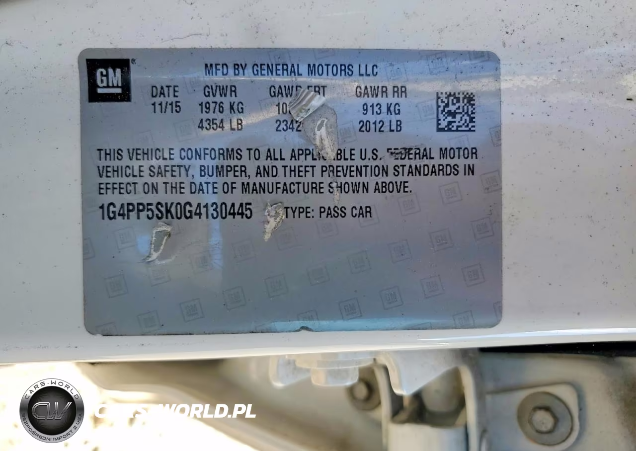 2016 Buick Verano VIN:1G4PP5SK0G4130445 - 12