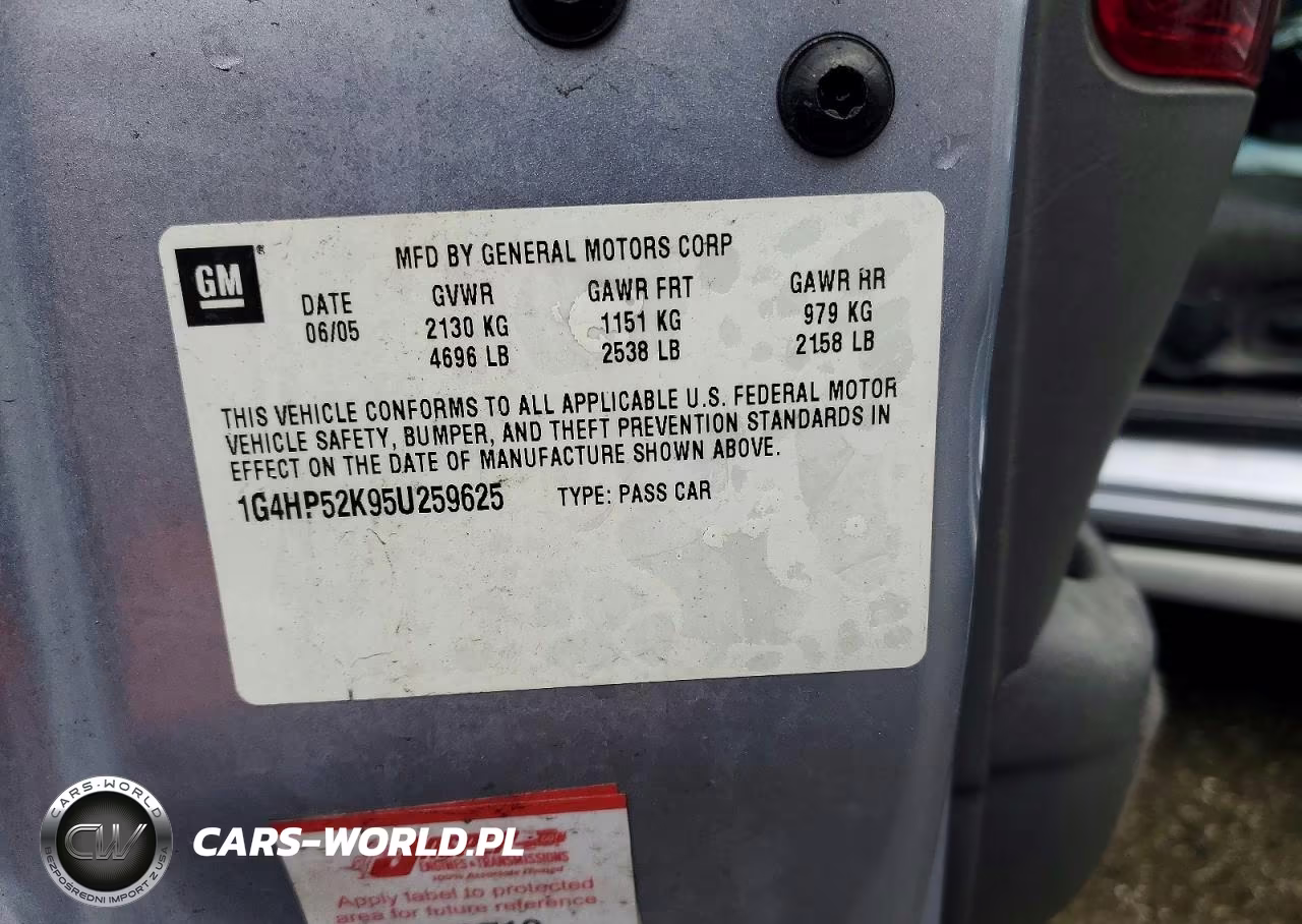 2005 Buick Lesabre Custom VIN:1G4HP52K95U259625 - 12