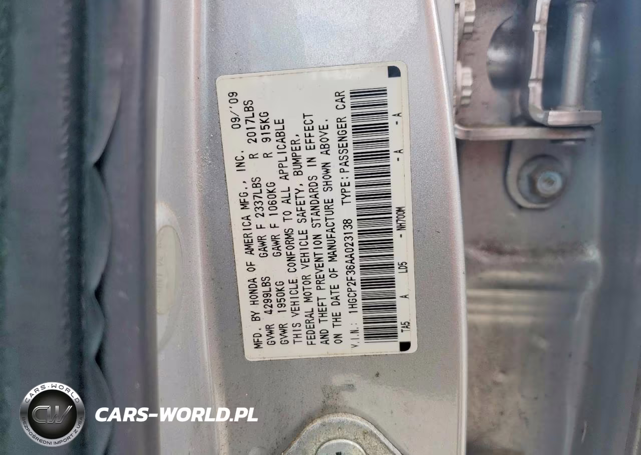 2010 Honda Accord Lx VIN:1HGCP2F36AA023138 - 12