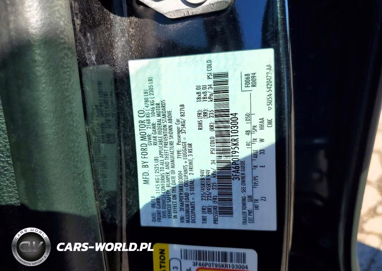 2019 Ford Fusion Se VIN:3FA6P0T95KR103004 - 12