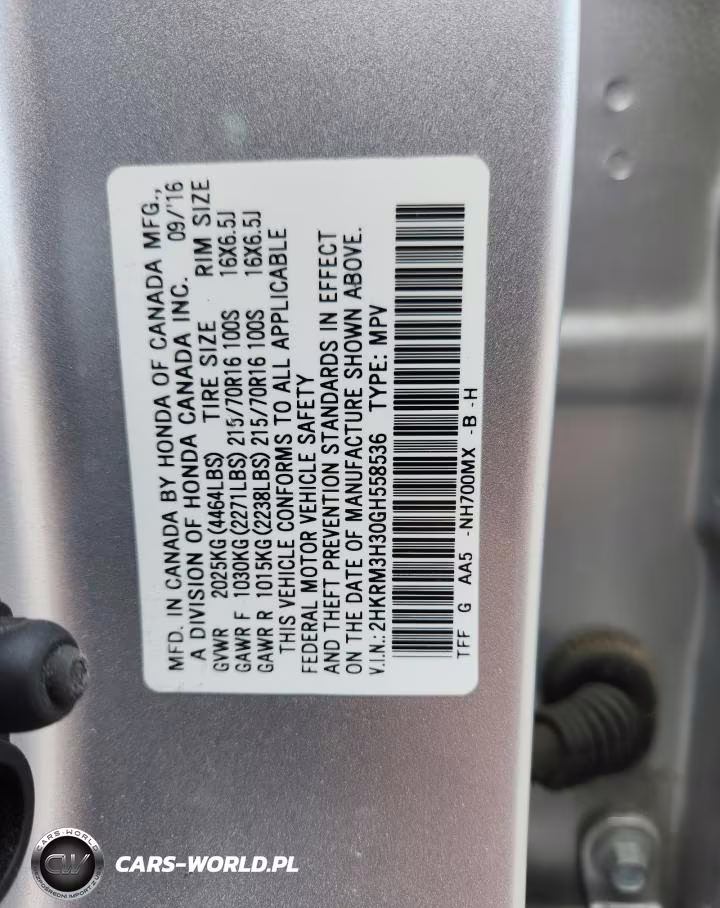 2016 Honda Cr-V Lx VIN:2HKRM3H30GH558536 - 13