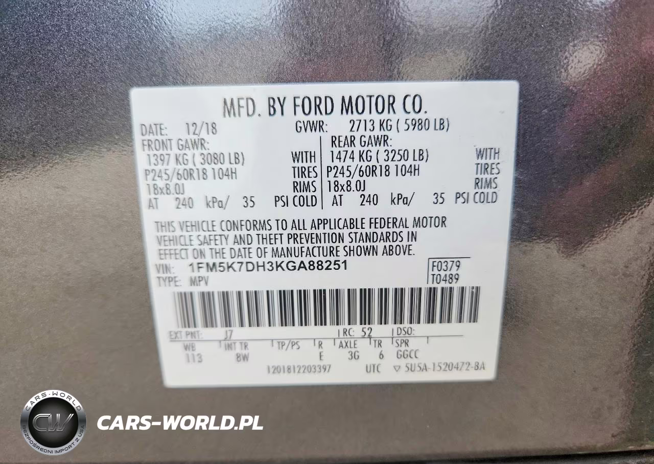 2019 Ford Explorer Xlt VIN:1FM5K7DH3KGA88251 - 13