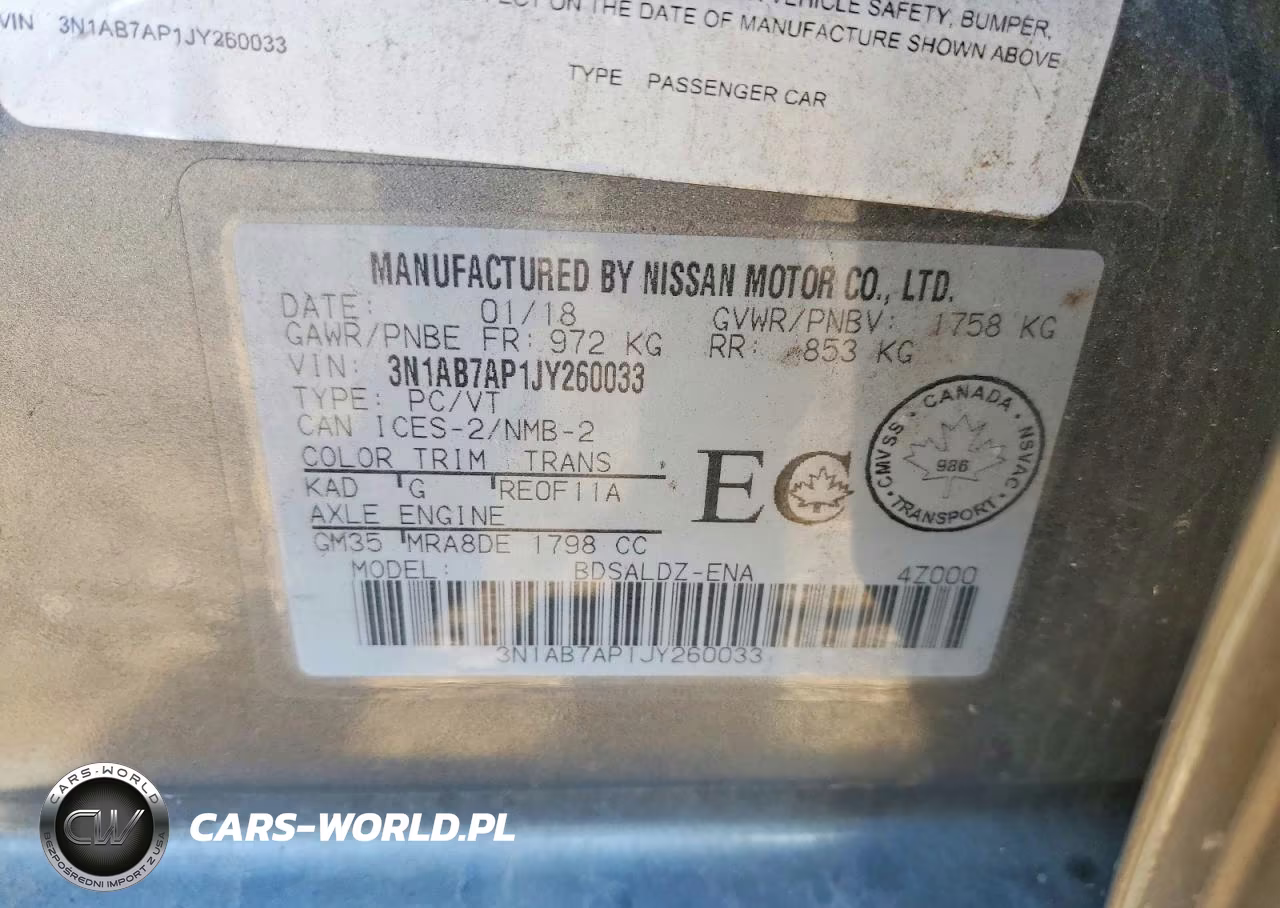 2018 Nissan Sentra S VIN:3N1AB7AP1JY260033 - 12