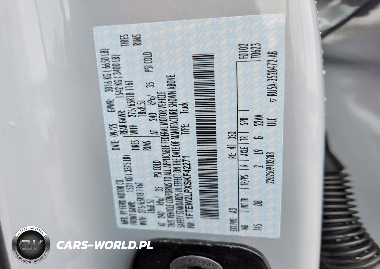 2025 Ford F150 Stx VIN:1FTEW2LPXSKF42271 - 13