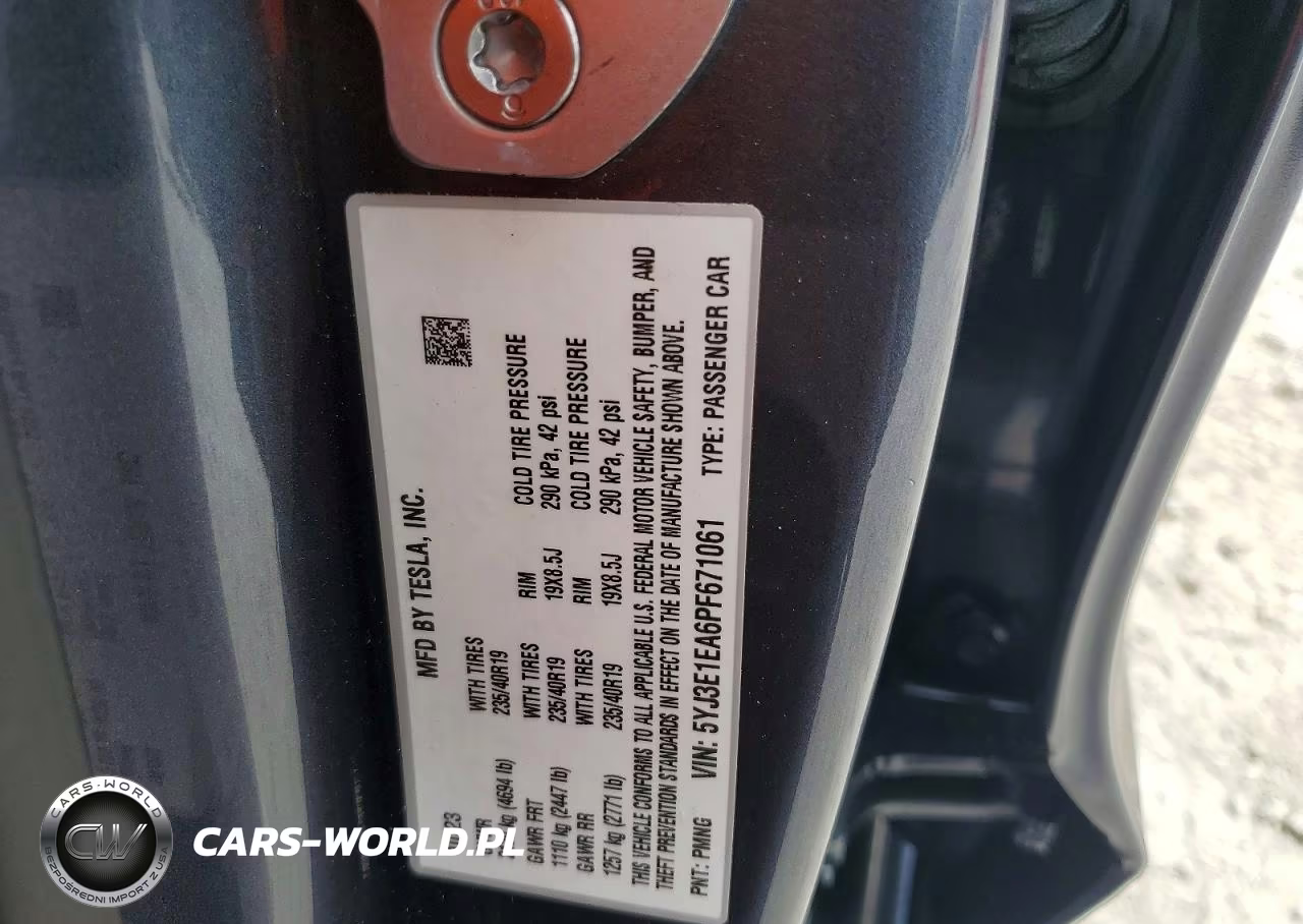 2023 Tesla Model 3 VIN:5YJ3E1EA6PF671061 - 13