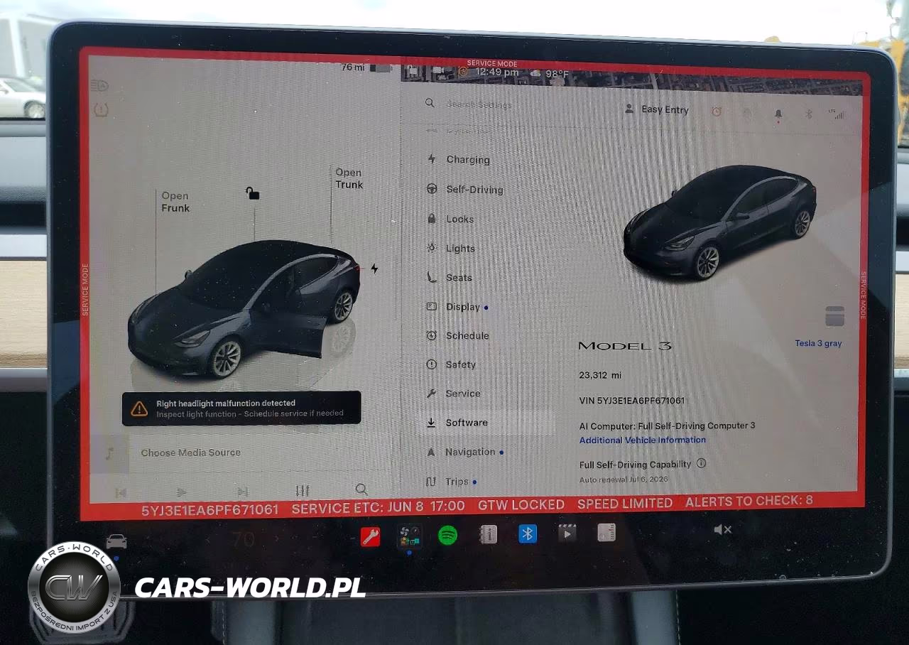 2023 Tesla Model 3 VIN:5YJ3E1EA6PF671061 - 9