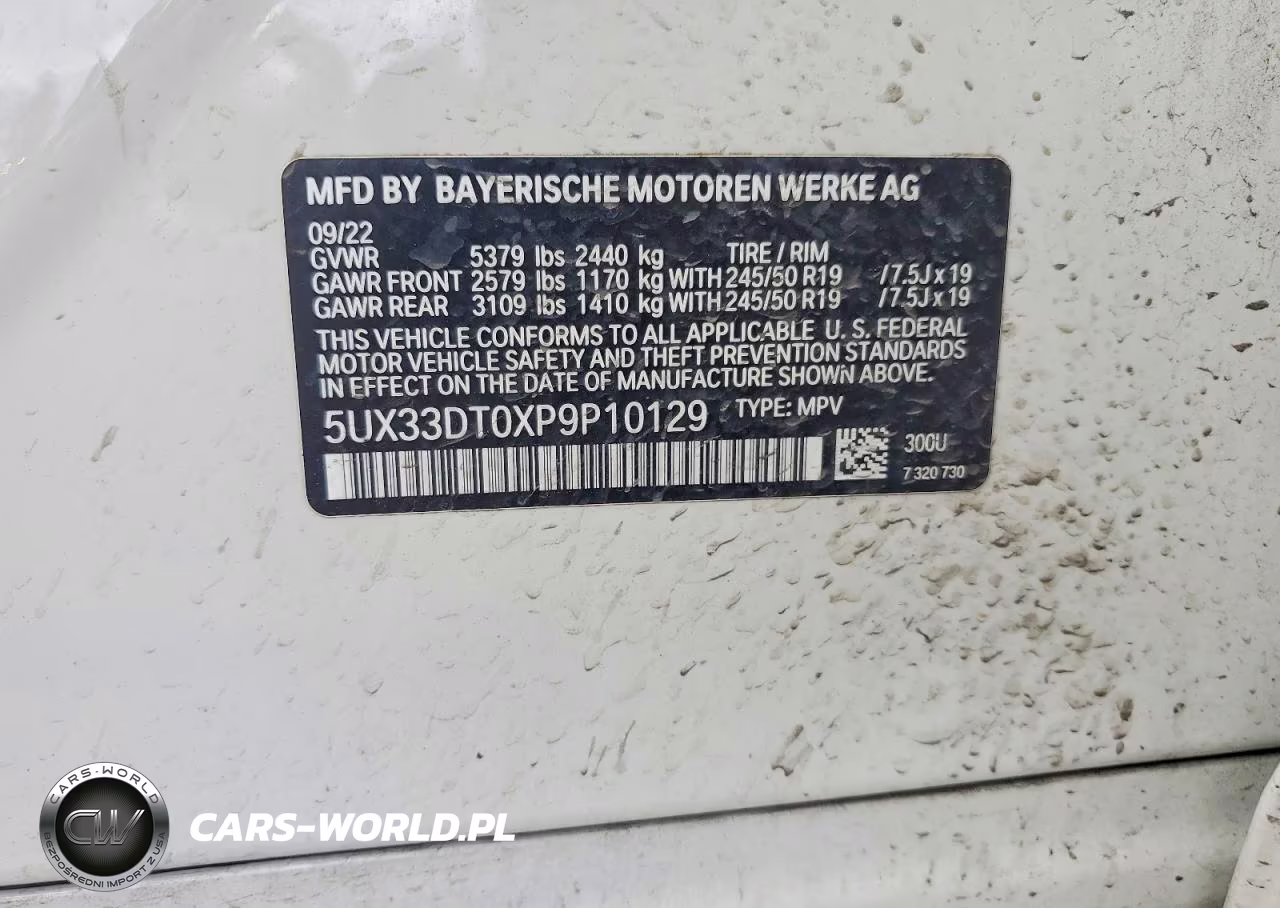 2023 BMW X4 xDrive30I VIN:5UX33DT0XP9P10129 - 12