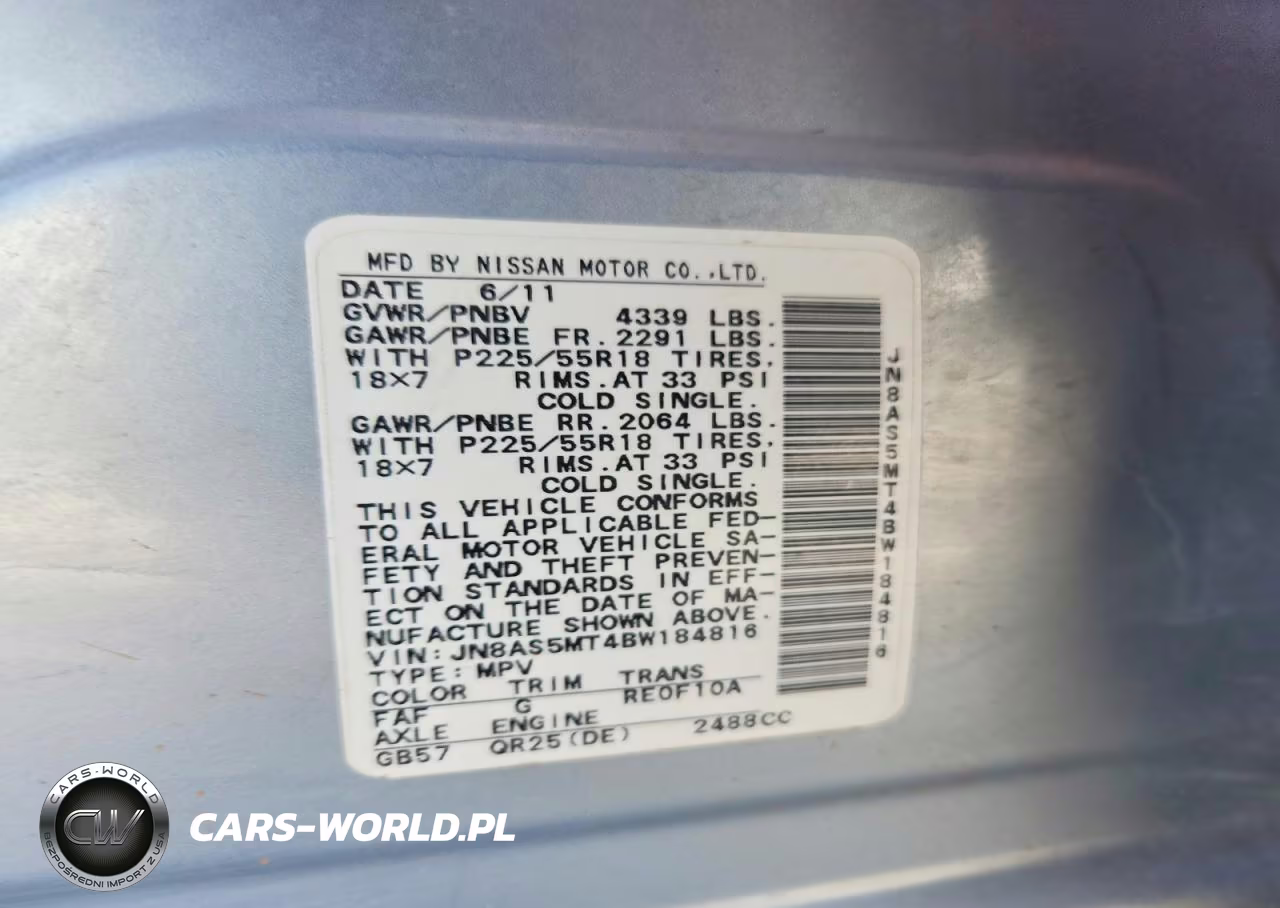 2011 Nissan Rogue S VIN:JN8AS5MT4BW184816 - 13