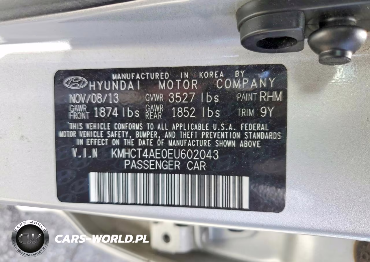 2014 Hyundai Accent Gls VIN:KMHCT4AE0EU602043 - 12