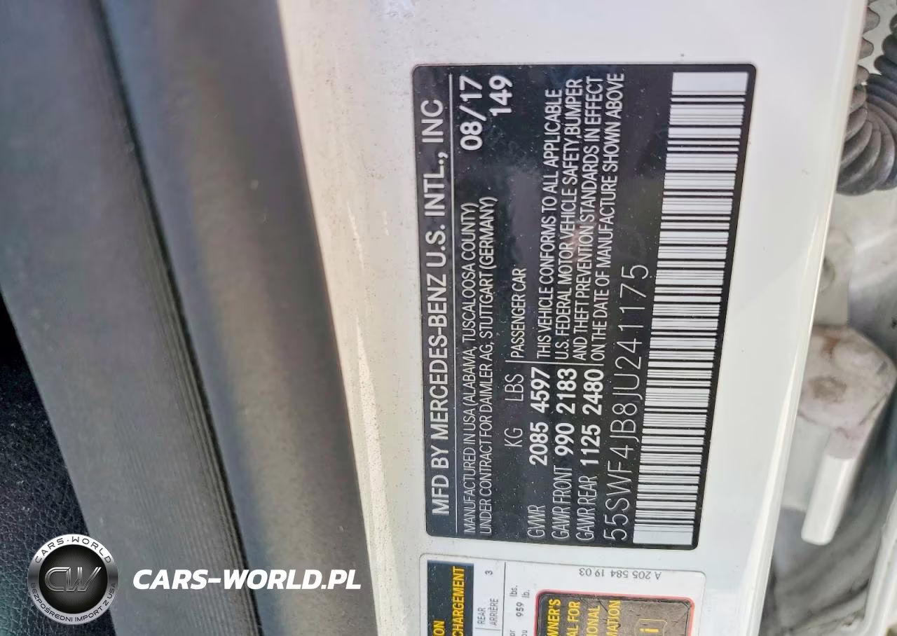 2018 Mercedes-Benz C 300 VIN:55SWF4JB8JU241175 - 12