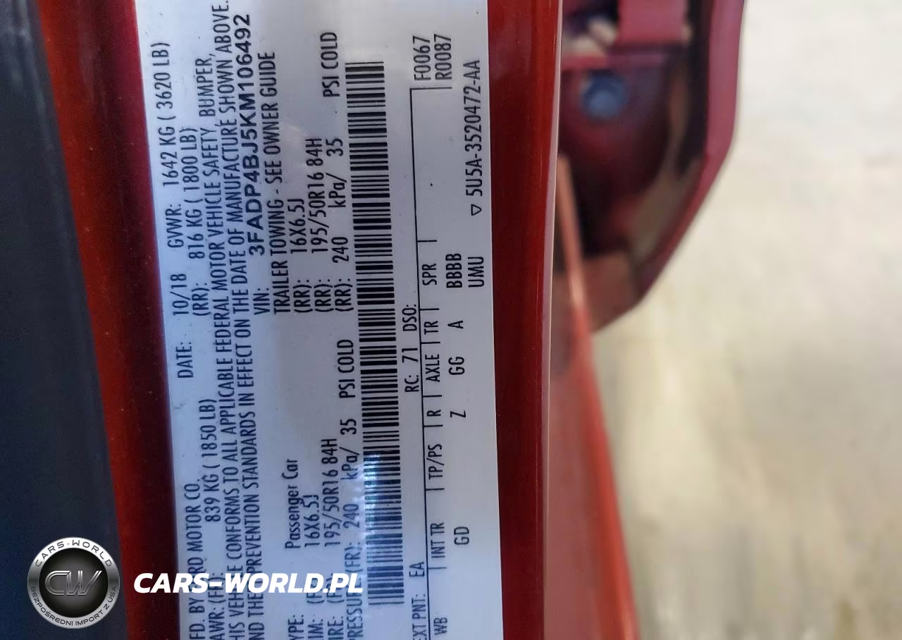 2019 Ford Fiesta Se VIN:3FADP4BJ5KM106492 - 12