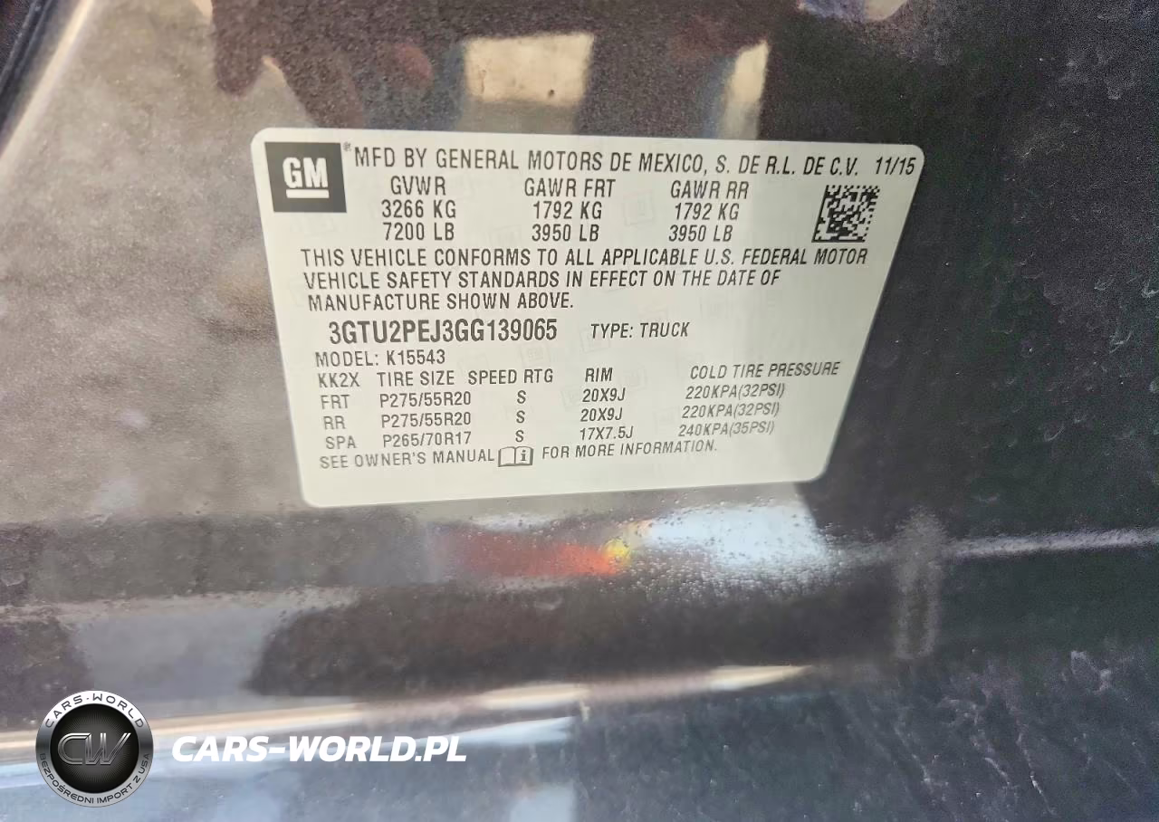 2016 GMC Sierra K1500 Denali VIN:3GTU2PEJ3GG139065 - 12