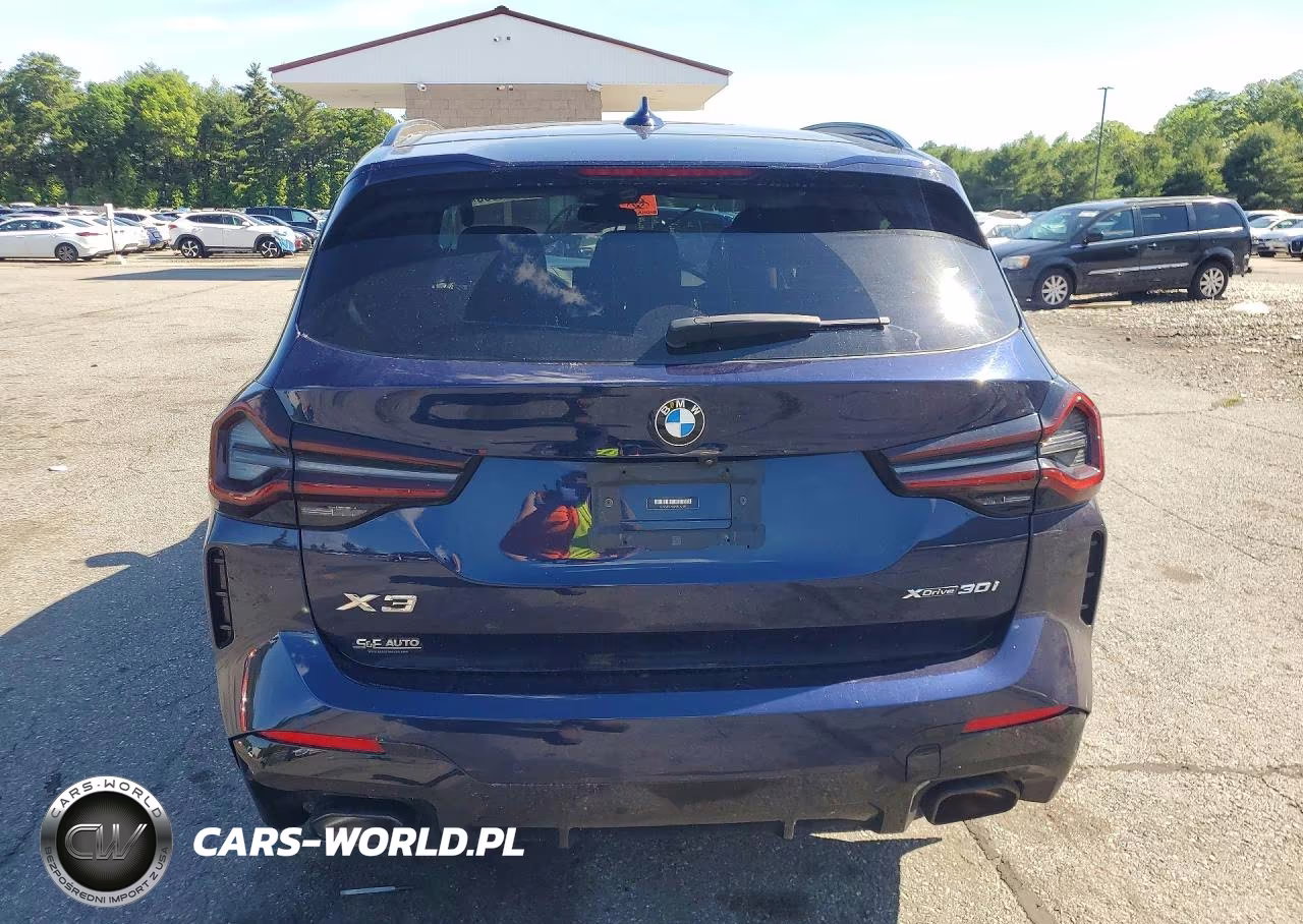 2022 BMW X3 xDrive30I VIN:5UX53DP06N9L62331 - 6