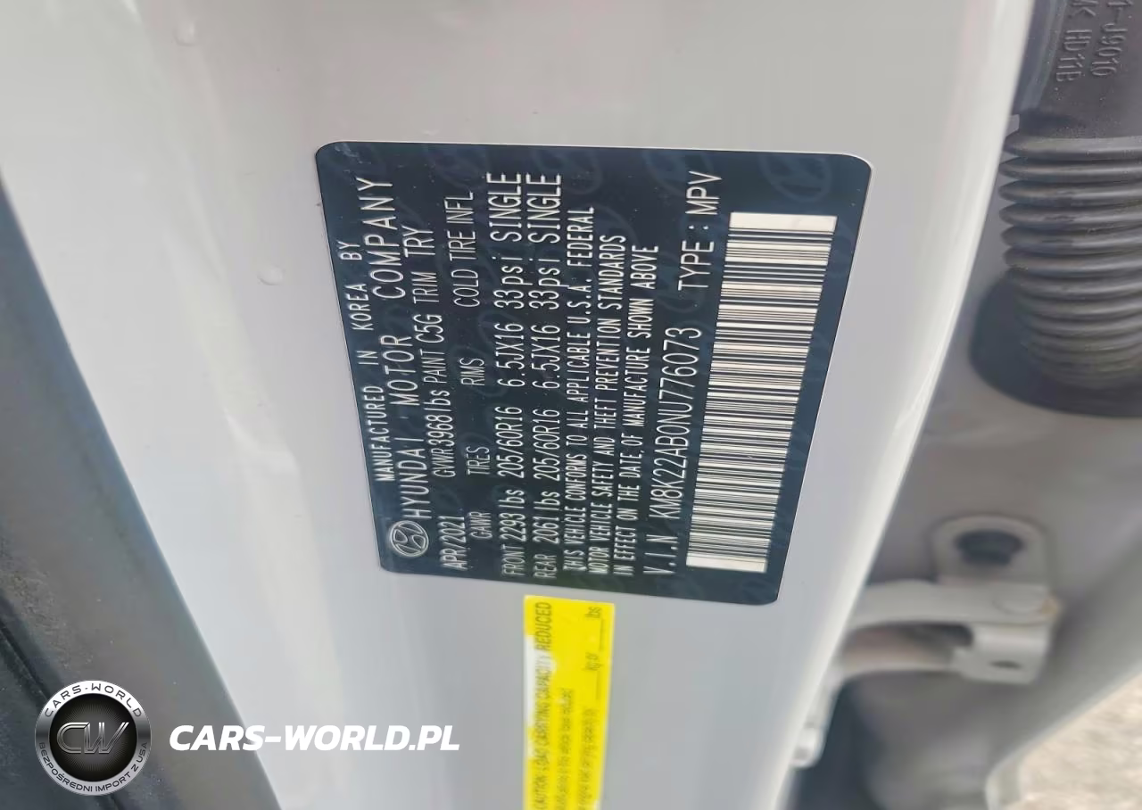 2022 Hyundai Kona Se VIN:KM8K22AB0NU776073 - 13