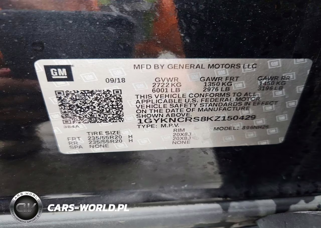 2019 Cadillac Xt5 Luxury VIN:1GYKNCRS8KZ150429 - 13