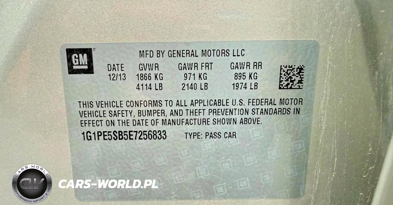 2014 Chevrolet Cruze Lt VIN:1G1PE5SB5E7256833 - 10