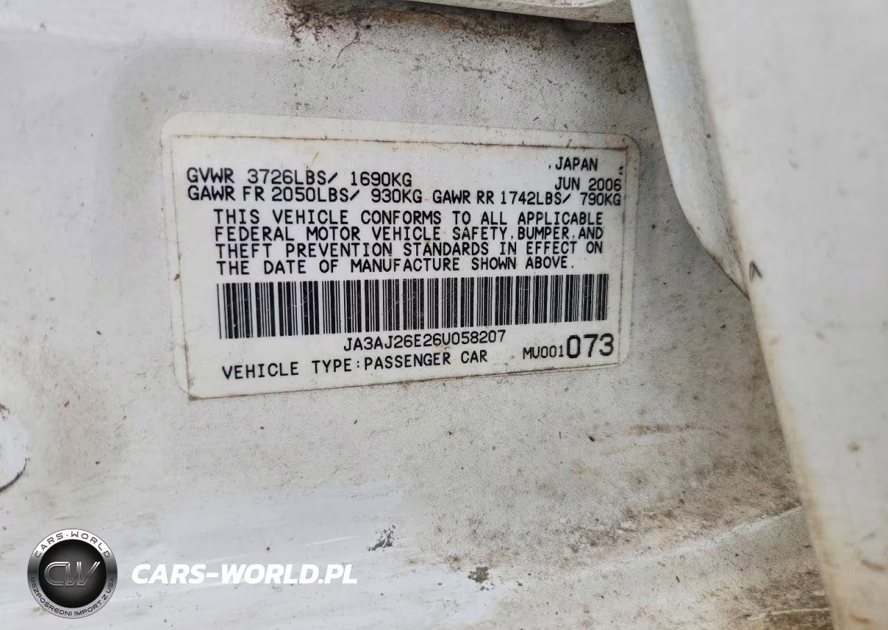 2006 Mitsubishi Lancer VIN:JA3AJ26E26U058207 - 12