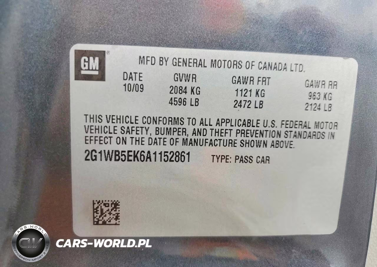 2010 Chevrolet Impala Lt VIN:2G1WB5EK6A1152861 - 13