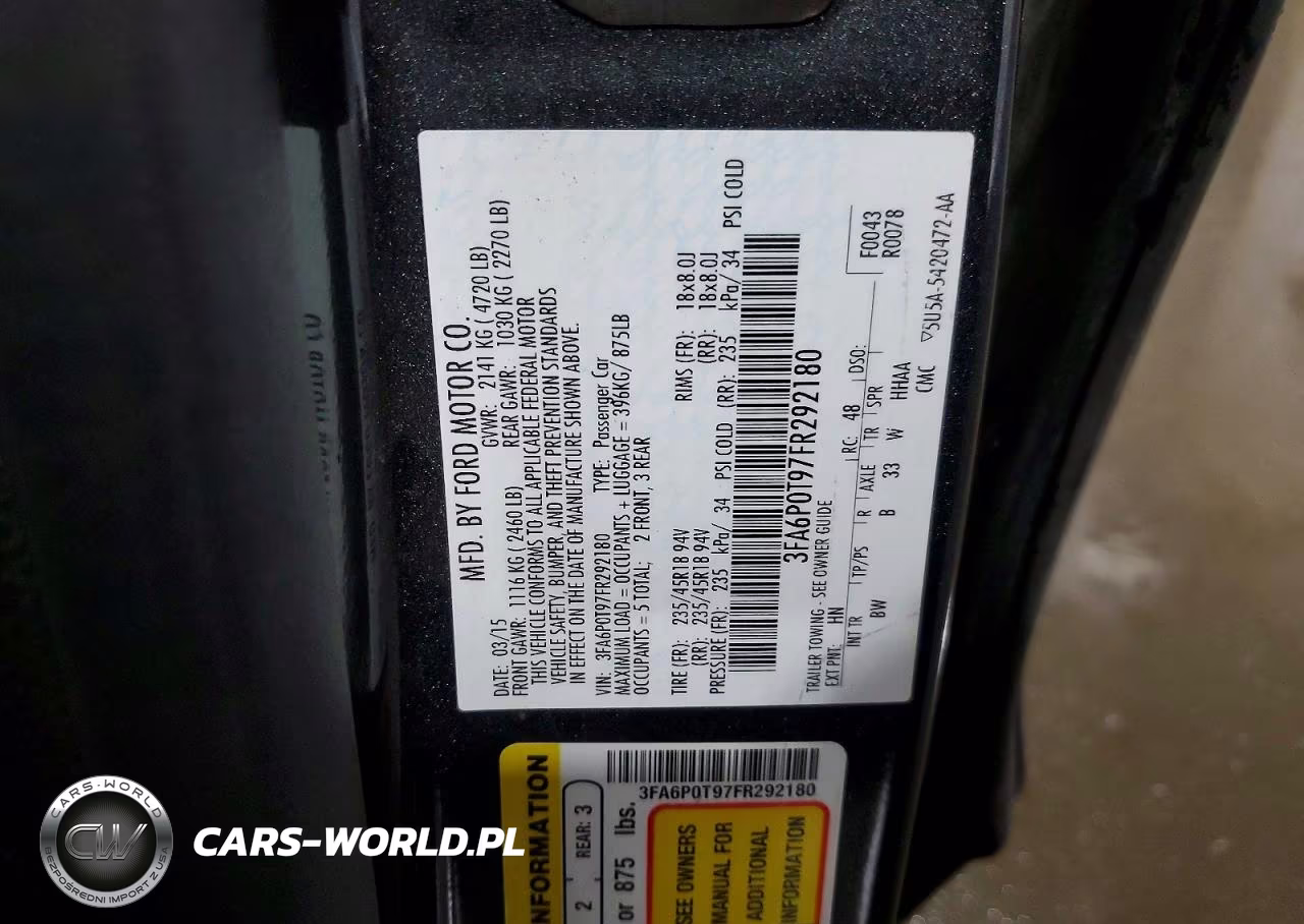 2015 Ford Fusion Se VIN:3FA6P0T97FR292180 - 13