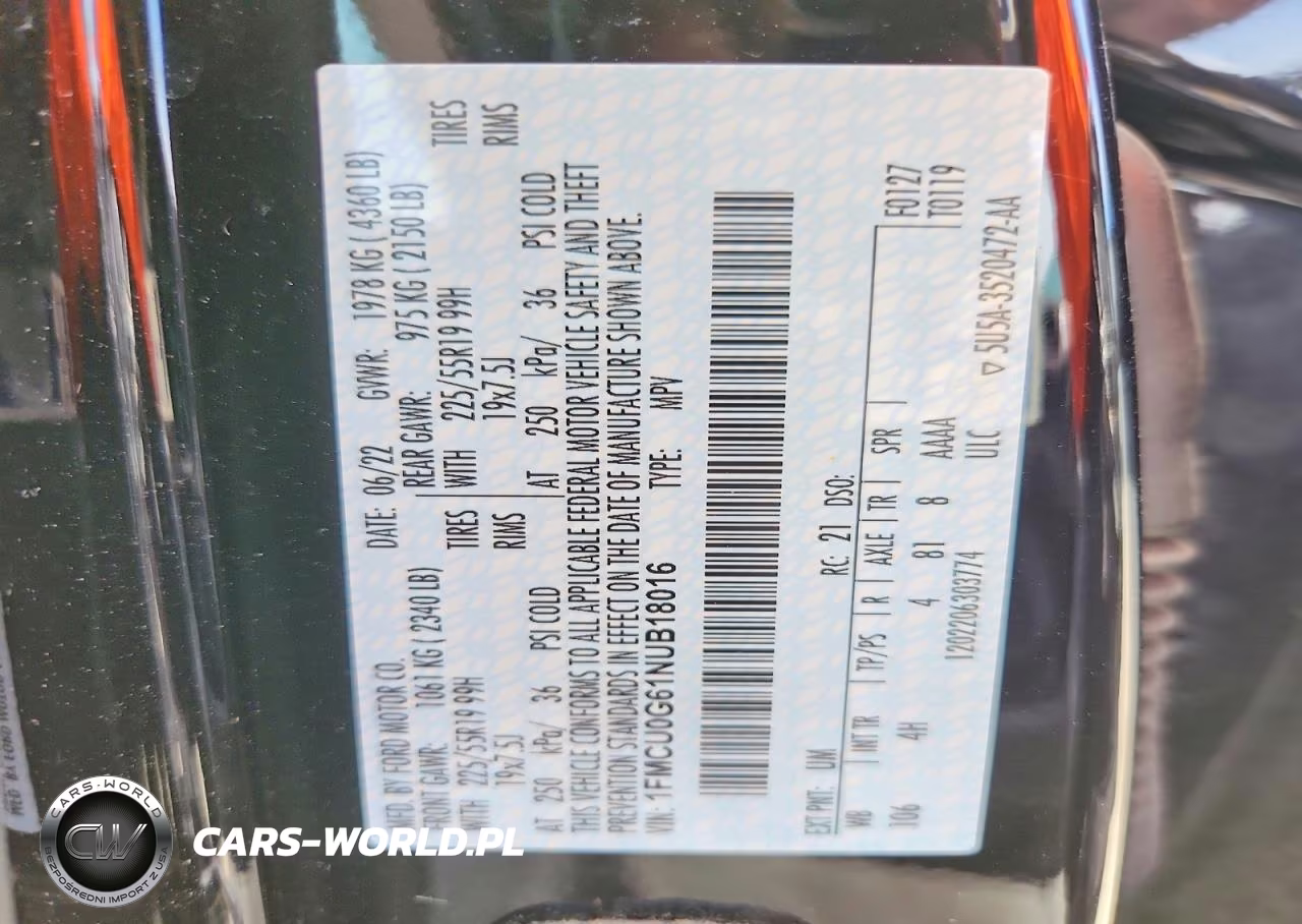 2022 Ford Escape Se VIN:1FMCU0G61NUB18016 - 13