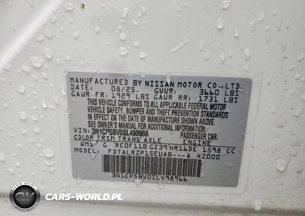 2025 Nissan Kicks Play S VIN:3N1CP5BV0SL498966 - 13