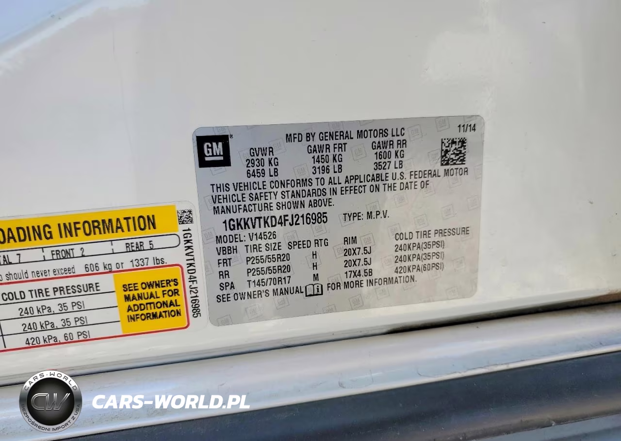 2015 GMC Acadia Denali VIN:1GKKVTKD4FJ216985 - 12