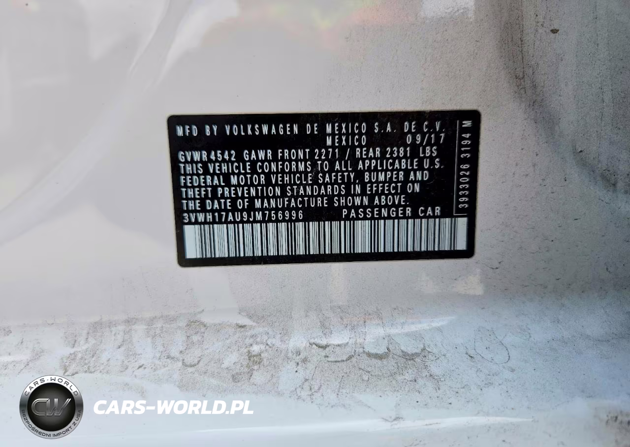 2018 Volkswagen Golf Alltrack S VIN:3VWH17AU9JM756996 - 13