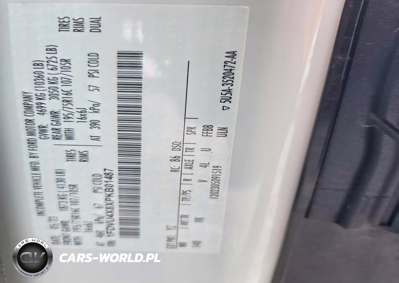 2023 Ford Transit T-350 Hd VIN:1FDVU4X8XPKB01487 - 13