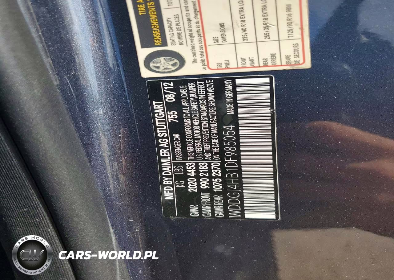 2013 Mercedes-Benz C 250 VIN:WDDGJ4HB1DF985054 - 12