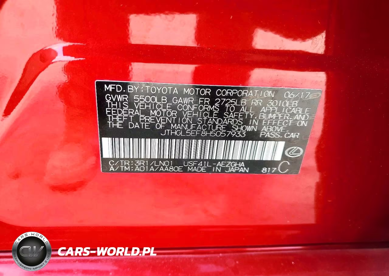 2017 Lexus Ls 460L VIN:JTHGL5EF8H5057933 - 12