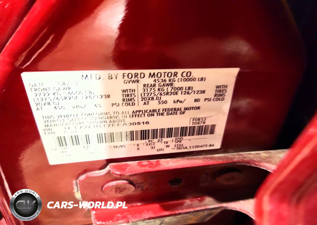 2014 Ford F350 Super Duty VIN:1FT7W3BT7EEA30516 - 12