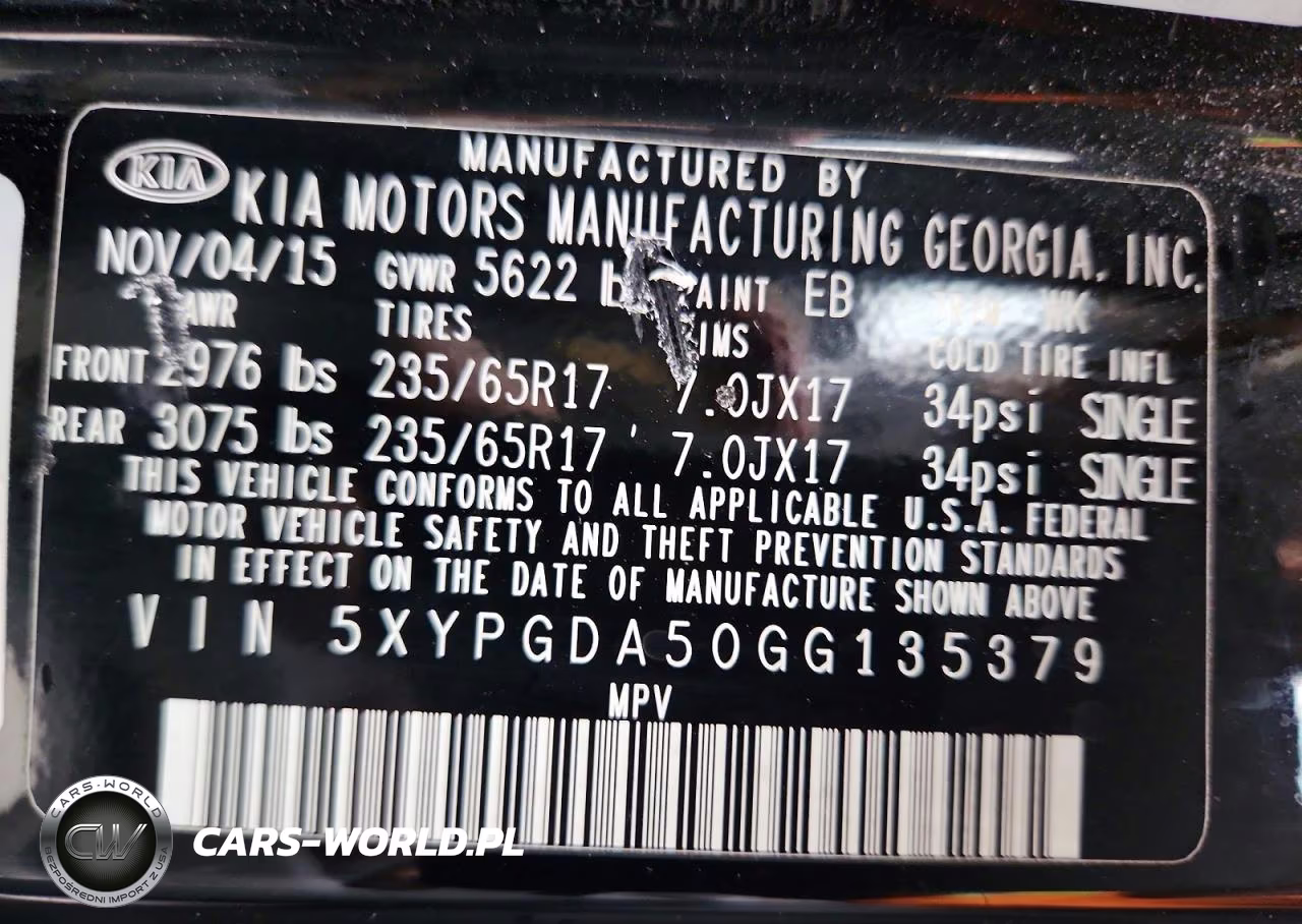 2016 Kia Sorento Lx V6 VIN:5XYPGDA50GG135379 - 13