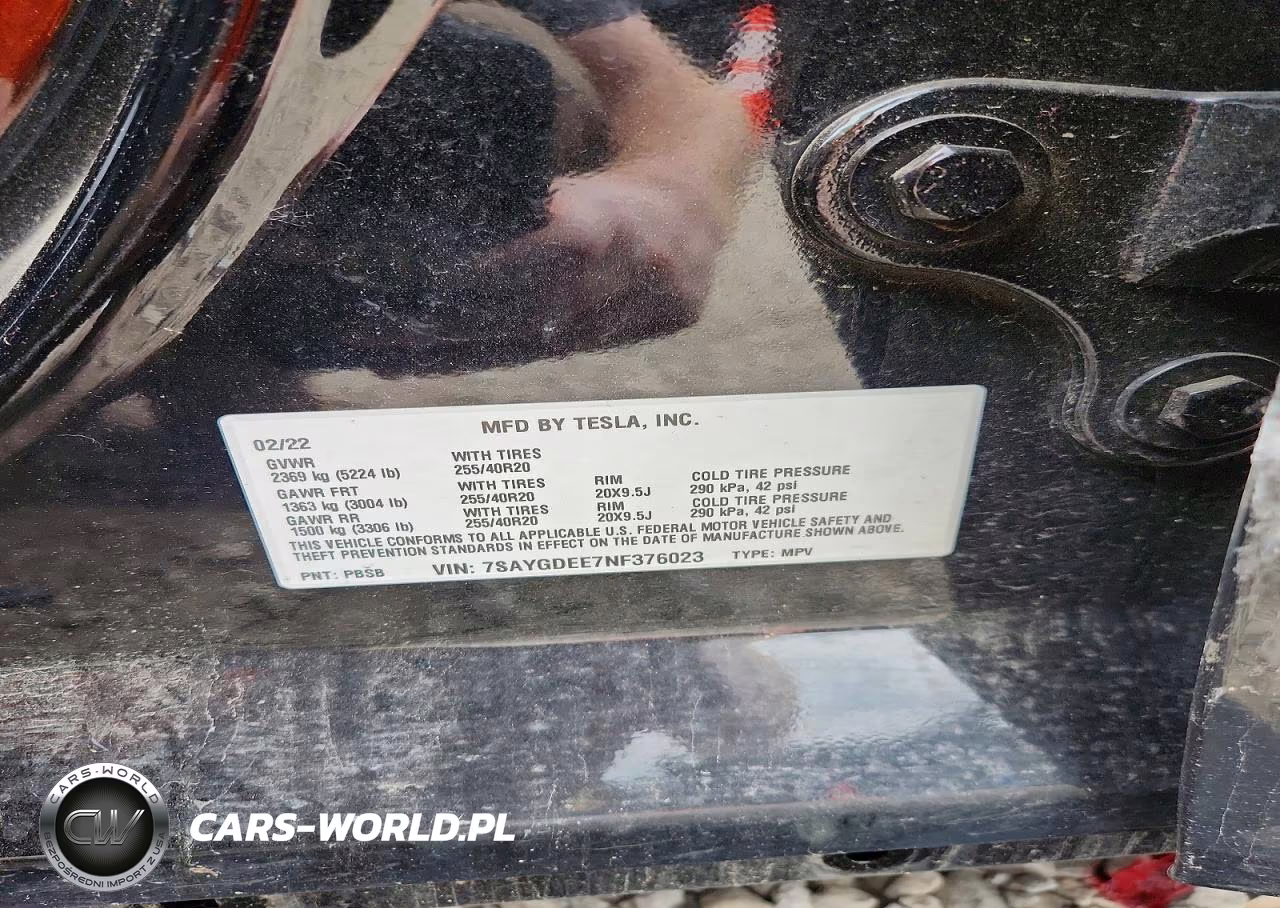 2022 Tesla Model Y VIN:7SAYGDEE7NF376023 - 12